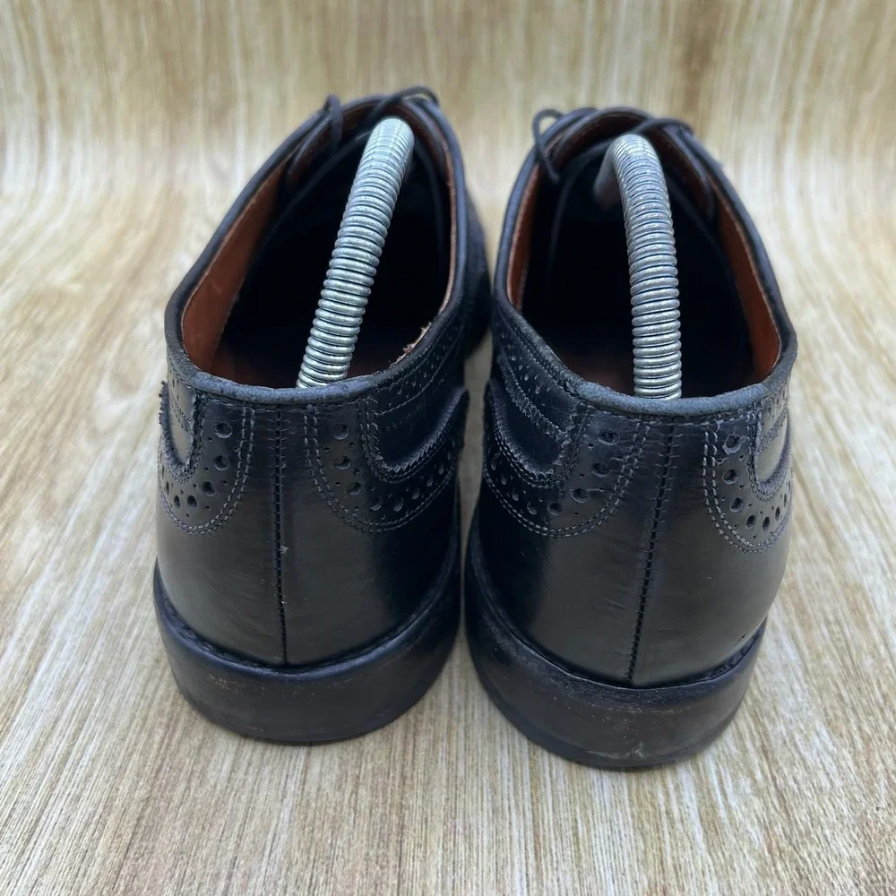 Allen Edmonds McAllister Men's Size 10.5 D Black Oxford Wingtip Brogue 6205
